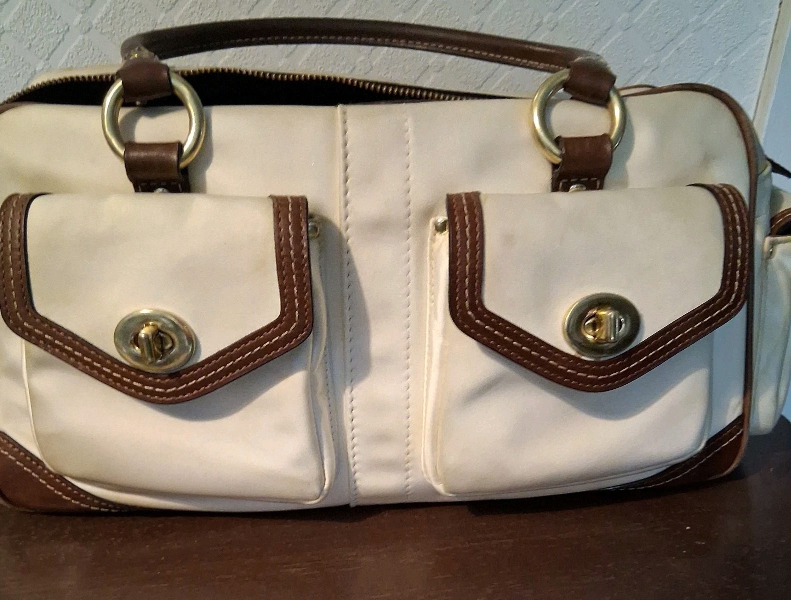 Vintage Coach Legacy Turnlock Satchel Bag, HTF, Rare image 2