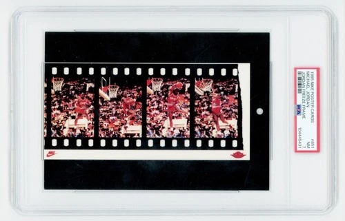 1984 Nike 5x7 Poster Cards Michael Jordan FREEZE FRAME PSA 7 NEAR MINT  all star