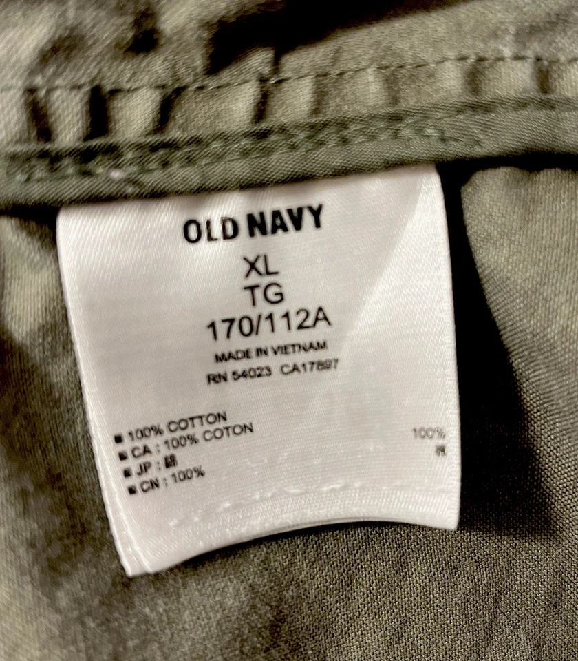 Chaqueta utilitaria Old Navy para mujer verde oliva con cuello de algodón manga larga talla XL Foto 4 de 4
