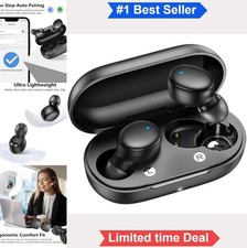 Wireless Earbuds Bluetooth 5.3 Lightweight In Ear Touch Control Charging Case