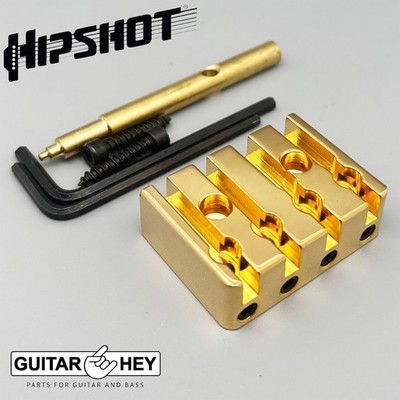 NEW Hipshot 5HH400G 4 String Bass Headpiece Single or Double Ball Strings GOLD