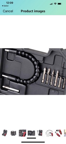 Apollo Tools Lightweight Cordless Screwdriver Set Includes Rechargeable 3.6 V - Picture 4 of 9