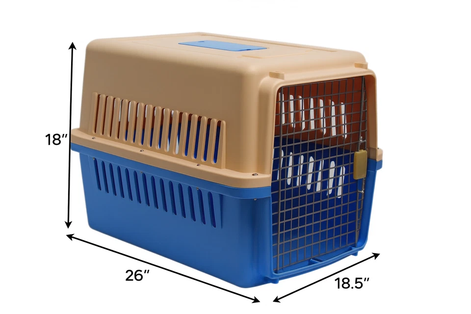 Caja de plástico para mascotas de alta resistencia aprobada por aerolíneas - Modelo 1004, nueva, envío gratuito Foto 3 de 4
