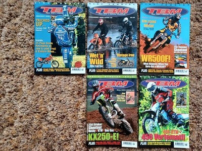 Joblot 5 x TBM Trail Bike & Enduro Magazine January to June 2003 Dirt Junkies