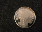 SILVER  LIBERTY INDIAN HEAD BUFFALO  ONE TROY OUNCE  .999 FINE ROUND COIN