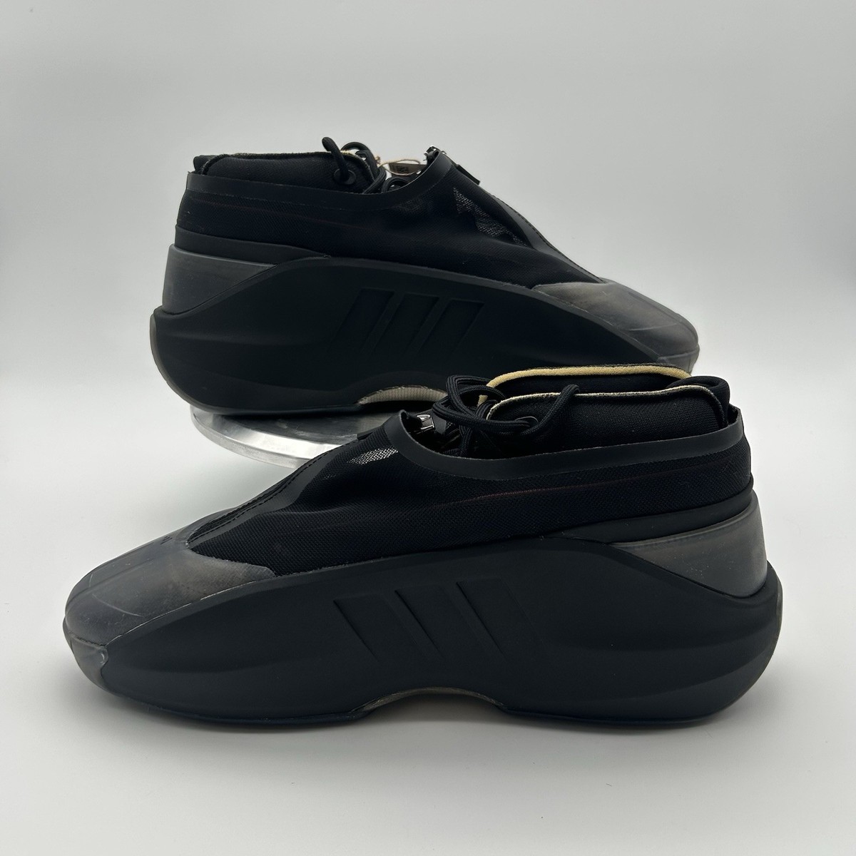 Adidas Crazy IIInfinity Core Black Charcoal Red Men's Size 10.5