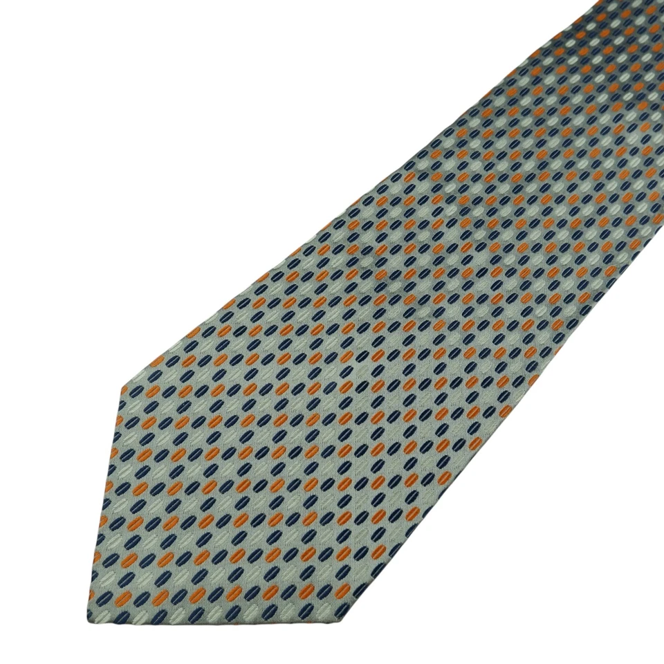 Corbata Farentino Ferre Gris Seda Geométrica Italia (Impuesto de Importación de Estados Unidos Incluido) Foto 2 de 4