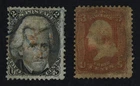 CKStamps: US Stamps Collection Scott#93 Used #94 Unused NG Toned