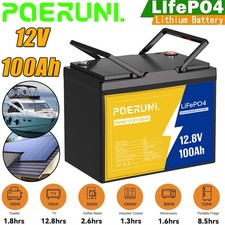 12v 100ah Lifepo4 Lithium Battery Built-in Bms Cycle Deep For Solar Rv Off-grid 12v 100ah Lifepo4 Lithium Battery Built-in Bms Cycle Deep For Solar Rv Off-grid