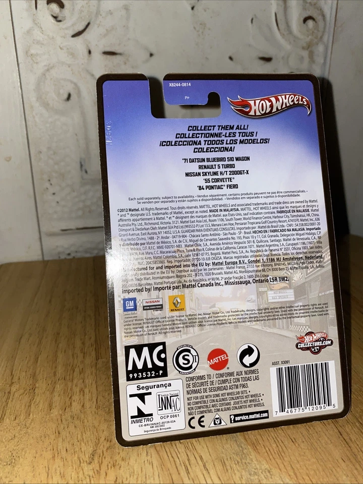 2012 Hot Wheels Renault 5 Turbo Boulevard Series Green Real Riders - Image 4 of 4