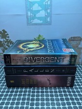 3 Young Adult Dystopian Fiction Paperback Books Veronica Roth Divergent + Fallen