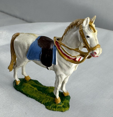 Elastolin Pferd Reittier Gemark Vintage Figur Made in Germany ca. 6cm *13