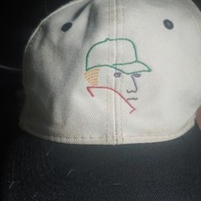 The Hat Club White & Black Colorblock Snapbac...