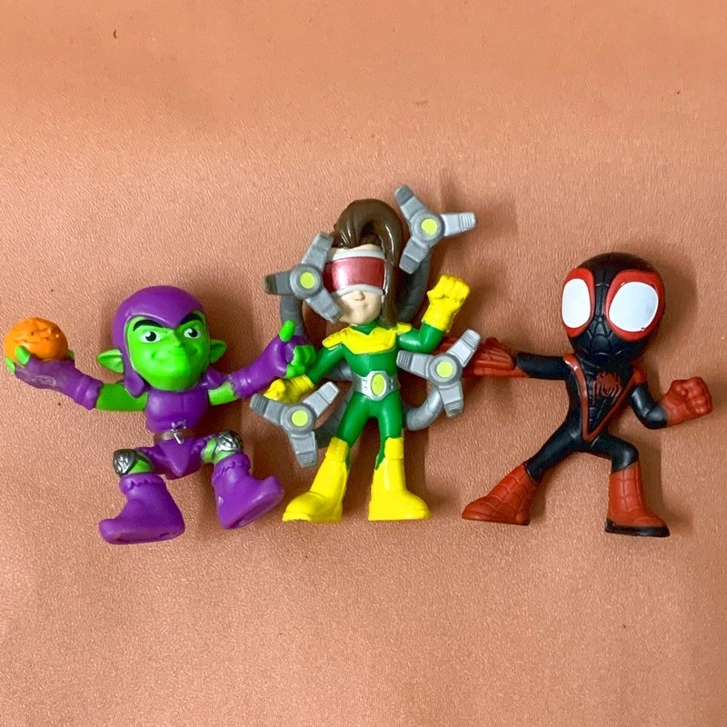 8X Marvel Spidey & His Amazing Friends Doc Ock Hulk Goblin Spiedy 2.5'' Figure
