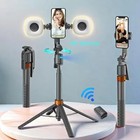 360° Rotatable Selfie Stick Tripod 70in /180cm Rechargeable Smart Face Tracking