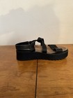 Espirit Black runber and leather Wedge Heel Sandels platform Shoes Sz 7.5 — photo 4