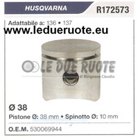 530069944 Kolben Komplett Husqvarna 136 137 KettensäGe Ø 38 Bolzen