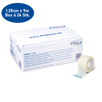 Box á 24 Stück! Rollenpflaster 1.25 cm x 9.1 m Fixierpflaster Pflaster Rollen 