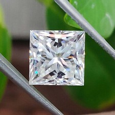 1 CT Princess Cut Natural D Color Lab Grown CVD Diamond vvs1 Clarity Certified