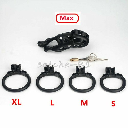 Newest Design Male Chastity Device Summer Hollow Chastity Belt 4 Ring Cage - Picture 10 of 17
