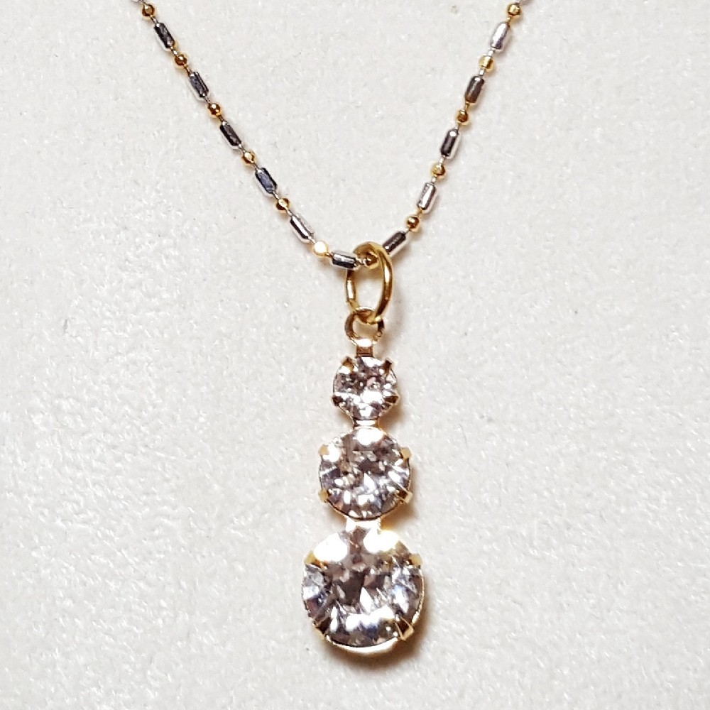 Swarovski 24mm Graduated Drop Crystal Pendant Necklace-image