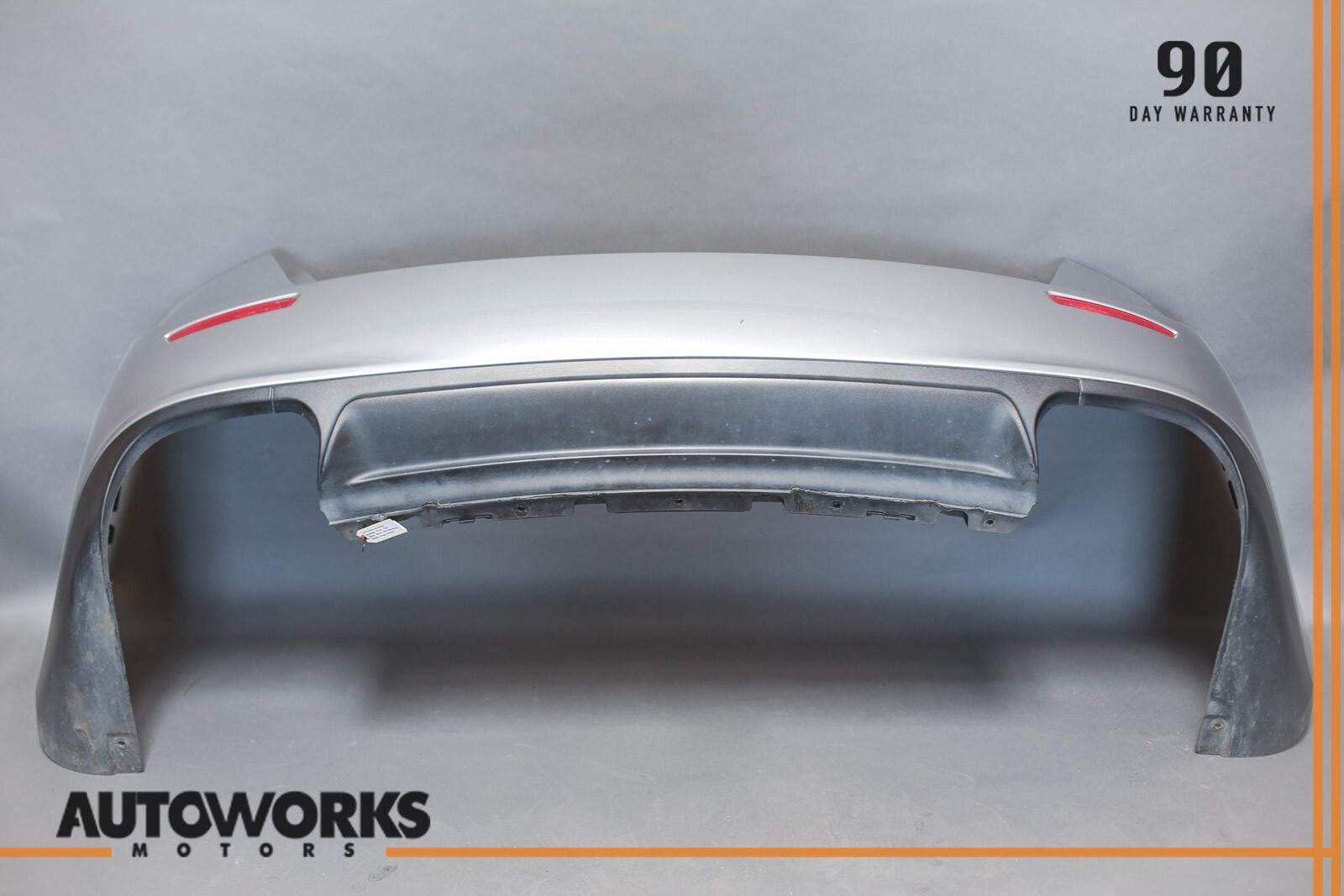 14-17 Maserati Ghibli M157 Rear Bumper Cover Panel w/ Lamp Grigio Metallo OEM