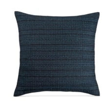 Hotel Collection Modern Wave Herringbone Cotton Pillow Sham - EURO - Blue
