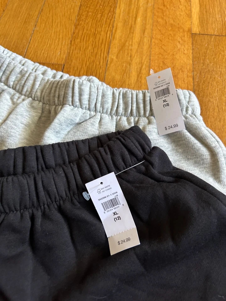 Juego de 2 pantalones cortos Gap para niños talla XL 12 NUEVOS CON ETIQUETAS grises y negros Foto 2 de 3