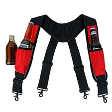 Men's SuspendersTool Belt Suspender with holster Beverage holder beltSuspende...