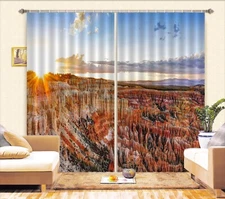 3D Sunshine Mountains ZHUA2588 Photo Curtain Window Blockout Fabric Amy 2023