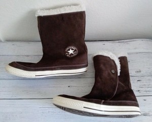 converse brown suede boots