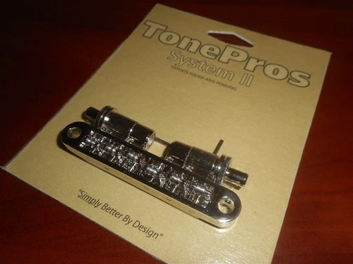NEW - TonePros Metric Tunematic Bridge, Roller Saddles - NICKEL, TPFR-N
