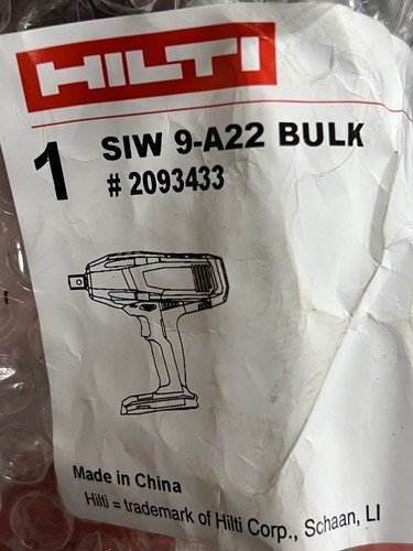 Hilti SIW 9-A22 Akku-Schlagschrauber 3/4 Zoll (nur Werkzeug), BRANDNEU. - Bild 2 von 3