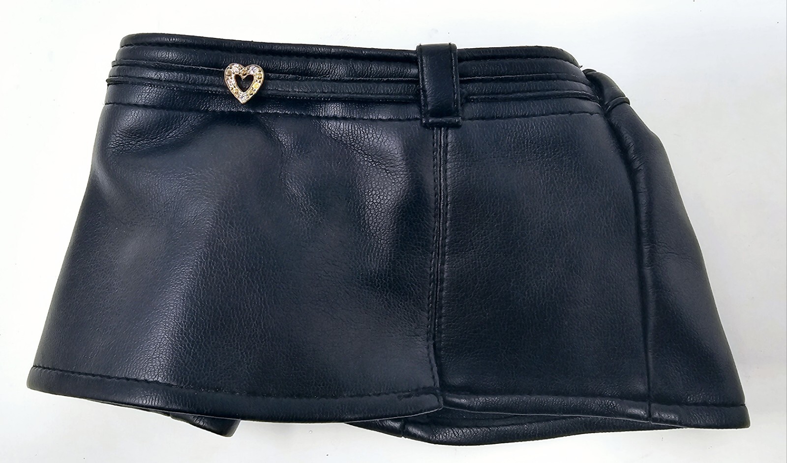 Build-a-Bear Workshop Black Faux Leather Skirt Doll Plush Clothes 1 Piece VGC