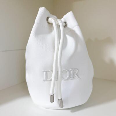 Christian Dior Pouch mini bag Japan Limited white Gift Logo NEW