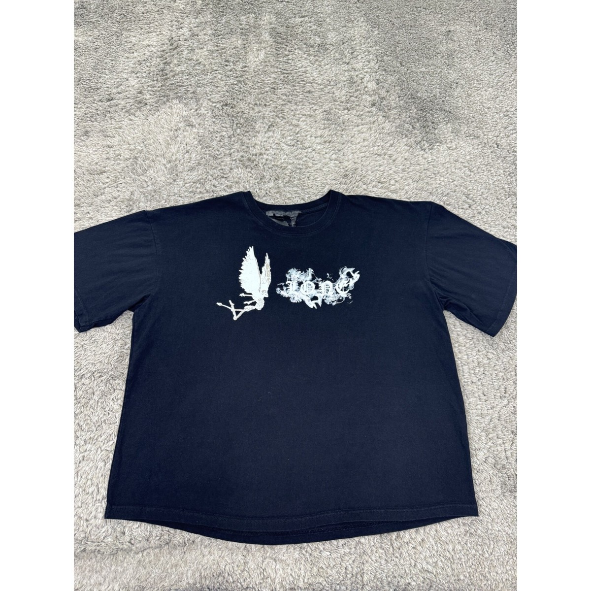 Vlone X Pop No Smoke Shirt Womans 2XL XXL Graphic Demon Off Vlone X Pop No Smoke Shirt Womans 2XL XXL Graphic Demon Off