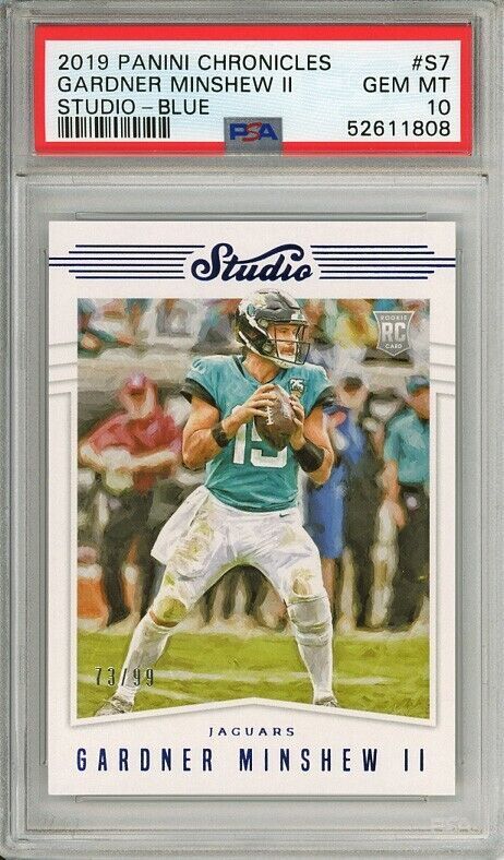 Gardner Minshew II Panini Chronicles Studio #S7 Blue