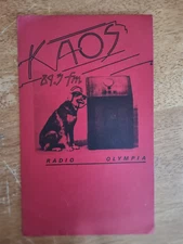 POSTER 8.5X14 KAOS 89.3 FM RADIO OLYMPIA WASHINGTON