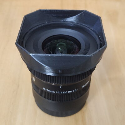 Square Lens Hood for SIGMA 10-18mm 1:2.8 DC DN Replacement LH706