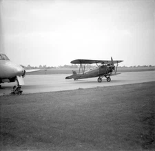 Hawker Tomtit, G-APTA, at Benson, in 1956, THREE LARGE size NEGATIVES