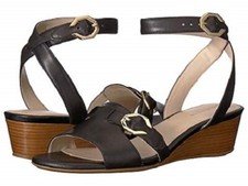 Cole Haan Terrin Cuña Correa al Tobillo Cuero Sandalias Talla 8.5
