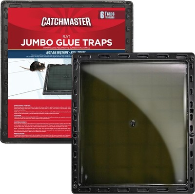 6Pk Jumbo Rat & Mouse Glue Traps , Large Glue Rat Traps, Mouse Traps Indoor