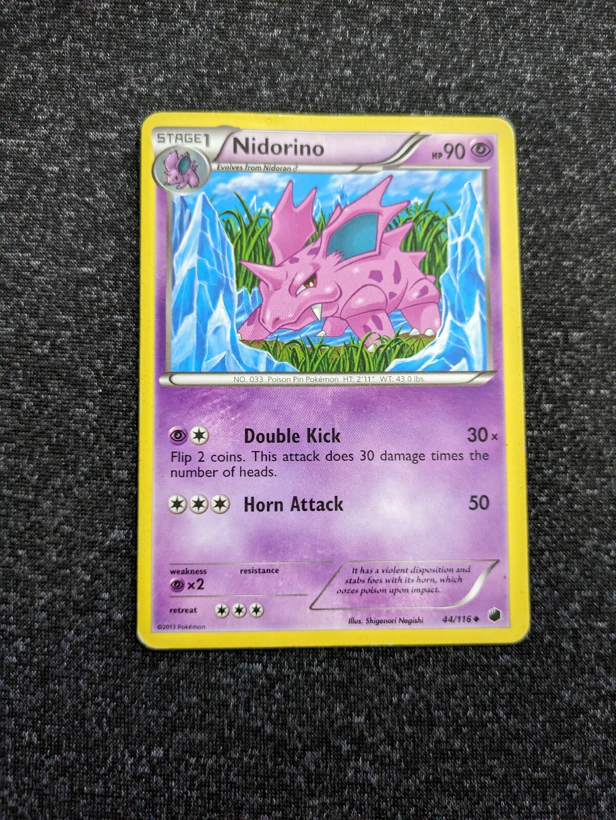 Nidorino 44/116- Plasma Freeze- Uncommon- LP