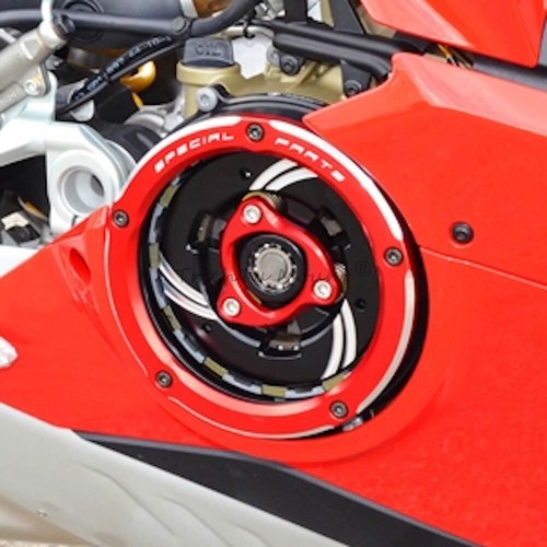 CNC Racing Clear Clutch Cover & Spring Retainer Kit For Ducati Multistrada V4 S - Picture 8 of 20