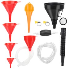 8 Pcs Automotive Fuel Funnels Set for Filling Water/Gasoline/Coolant/Motor Oil