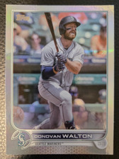 2022 TOPPS UPDATE SERIES DONOVAN WALTON RAINBOW FOIL #US242 MARINERS