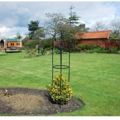 5056170330541 X2 GARDEN OBELISK CLIMBING PLANT FLOWERS STEEL FRAME EASY ASSEMBLY GROW SUPPORT