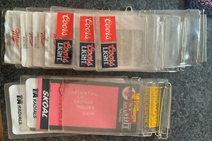 1980's Vintage NASCAR Credential holders- lot of 12