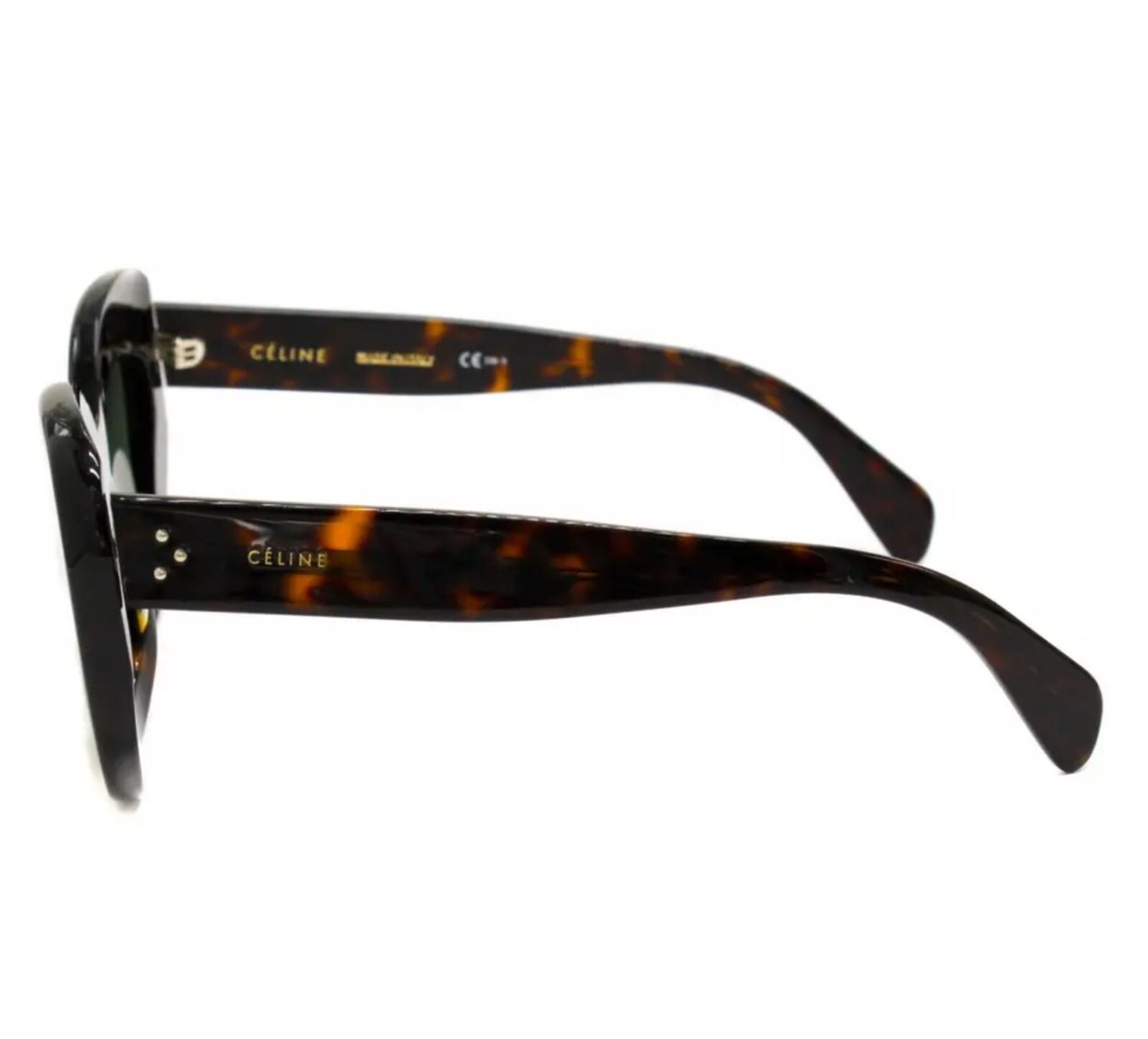 New CELINE CL41432/S 086 85 52mm Havana Oversized Sunglasses  display picture 1