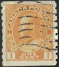 🍁Canada  #126 Dry   "KING GEORGE V"   Fine Used  1923  Admiral Coil Issue   (B)